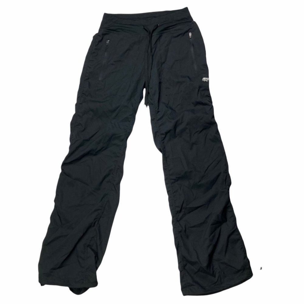 Marika Black Track Pants with Drawstring Waist